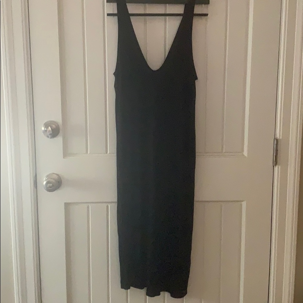 NWT Forever 21 knit lightweight midi dress LBD Med